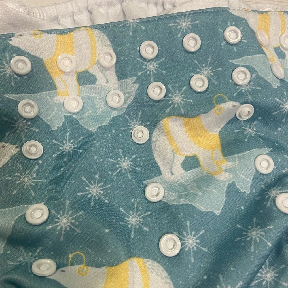 Lot Of Boys Blue Green Pocket Cover Reusable Washable Diapers